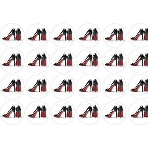 x50 Fashion Heel Shoes Sticker Seals Handmade Fashion Girl Scrapbook Stickers